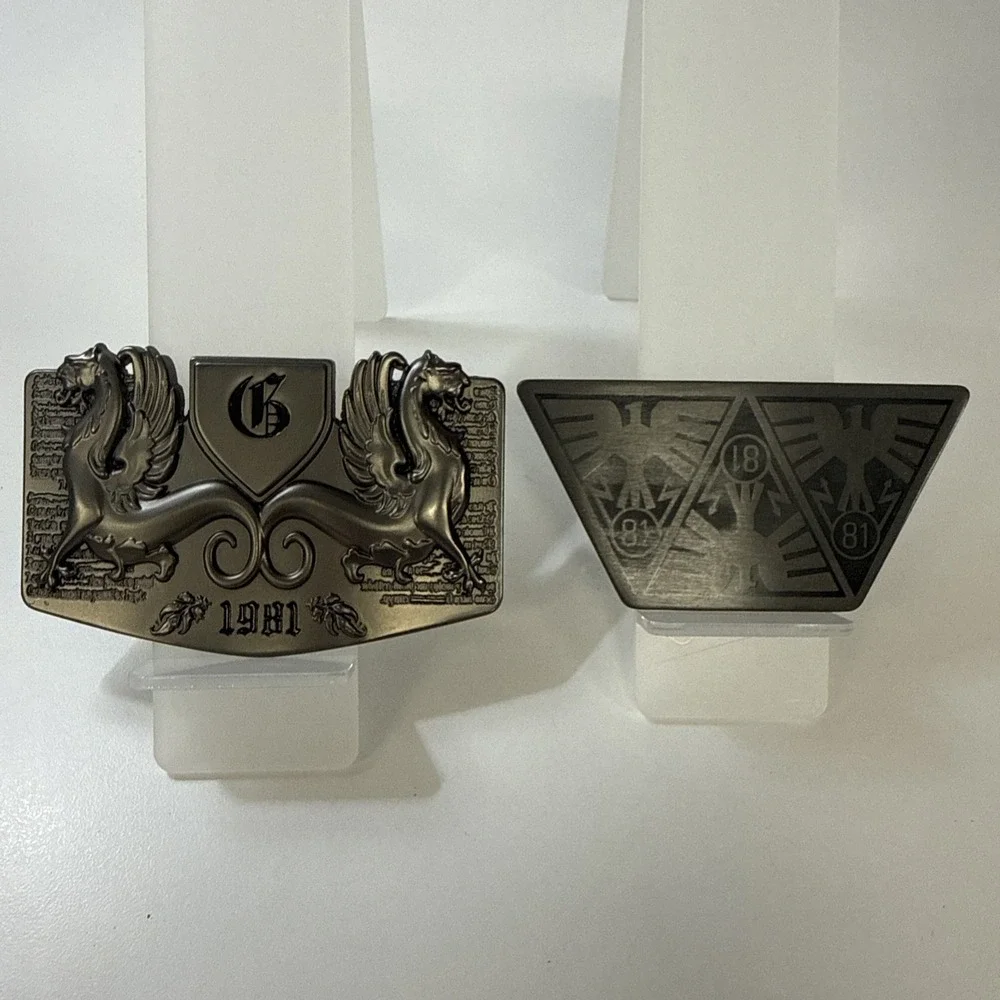 Belt Buckles Lot Of (2) GUESS Los Angeles Metal